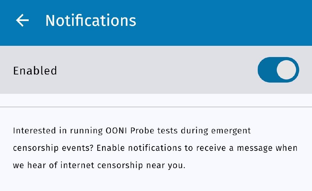 Enable notifications